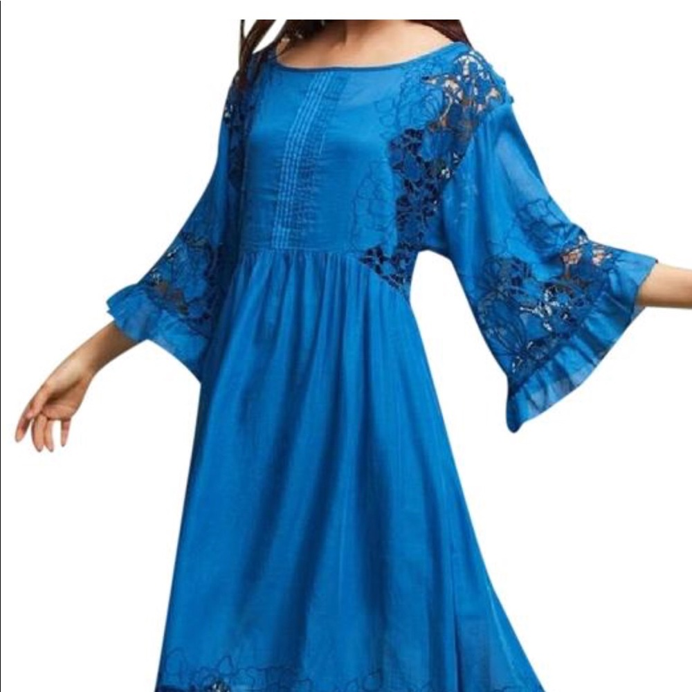 Anthropologie Blue Akemi+kim Casual Maxi dress